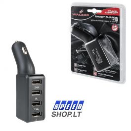 4 USB Automobilinis įkroviklis WALSER